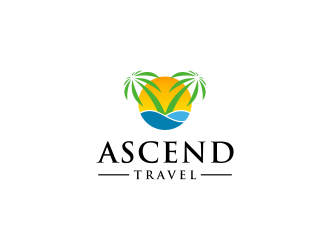 Ascend Travel logo design by kaylee