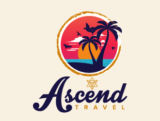Ascend Travel logo design by czars