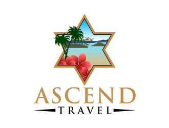 Ascend Travel logo design by Kruger