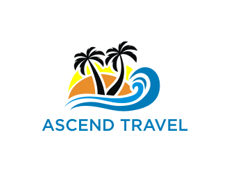 Ascend Travel logo design by logitec
