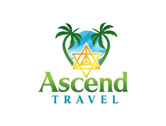Ascend Travel logo design by adwebicon