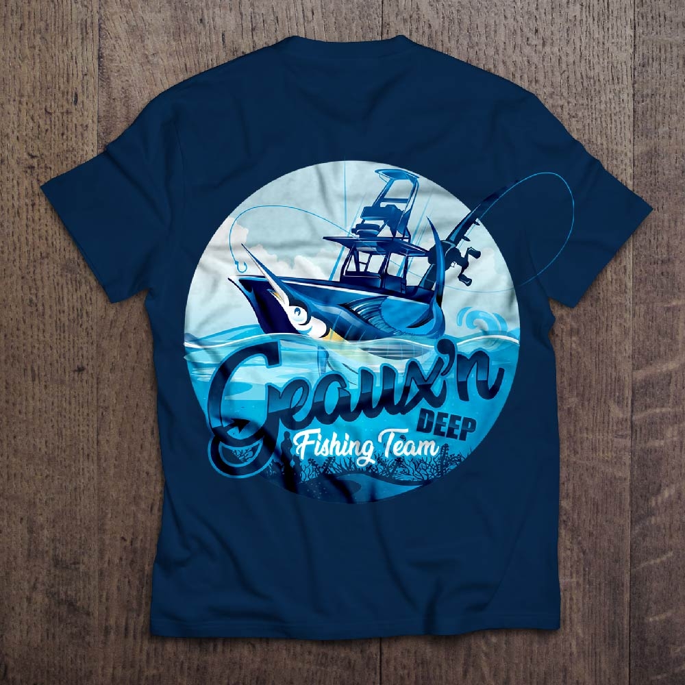 Geauxn Deep Fishing Team logo design by dorijo