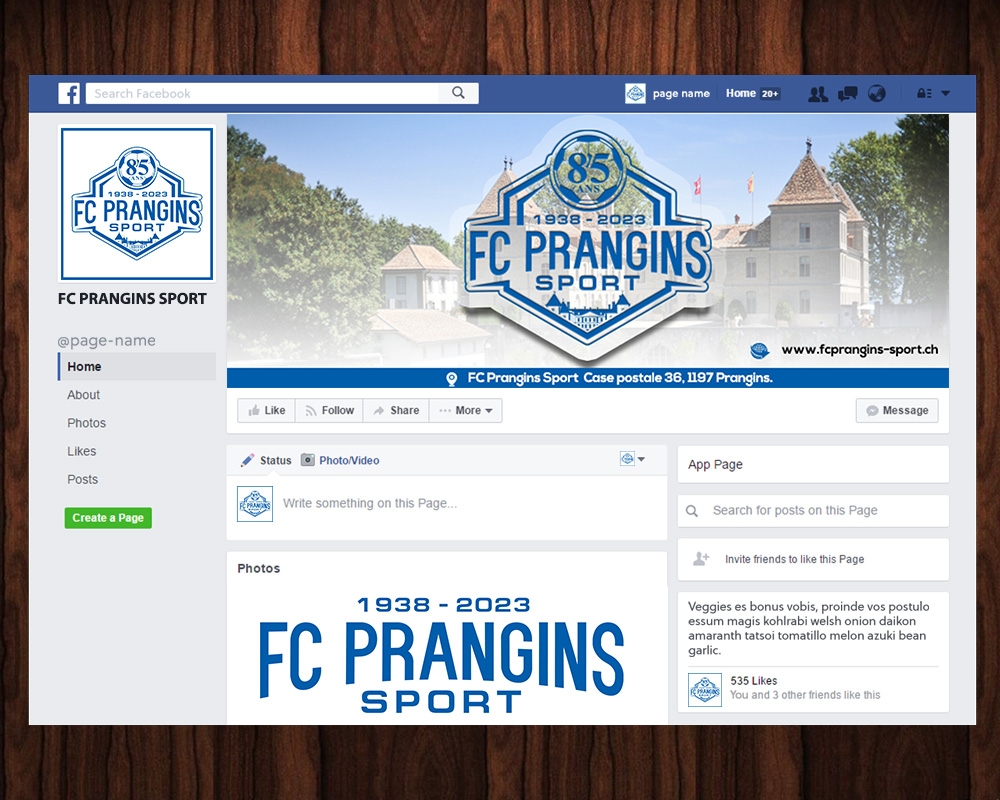 FC Prangins Sport logo design by MastersDesigns