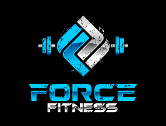 Force Fitness logo design by mashoodpp
