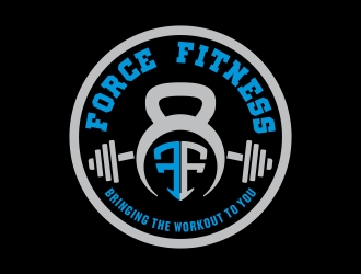 Force Fitness logo design by cikiyunn