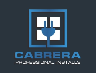 Cabrera Professional Installs  logo design by citradesign