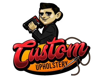 Custom Upholstery logo design by fries