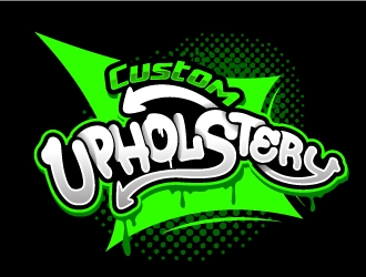 Custom Upholstery logo design by REDCROW
