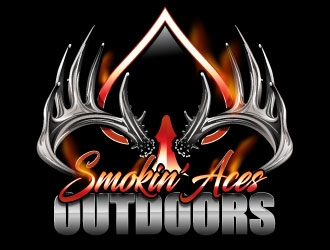 Smokin’ Aces Outdoors logo design by Suvendu