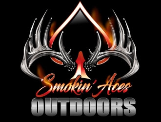 Smokin’ Aces Outdoors logo design by Suvendu