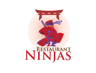 Restaurant Ninjas logo design by pixeldesign
