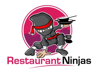 Restaurant Ninjas logo design by frontrunner