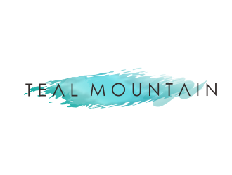 Teal Mountain logo design by bosbejo