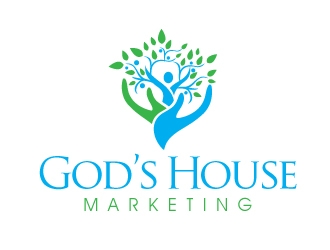 Gods House Marketing logo design by desynergy