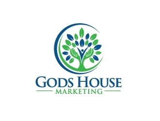 Gods House Marketing logo design by moomoo