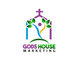 Gods House Marketing logo design by samuraiXcreations