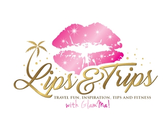 Lips & Trips logo design by REDCROW