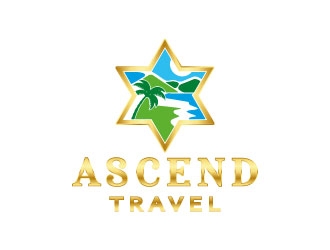 Ascend Travel logo design by azure