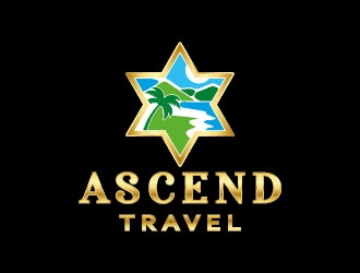 Ascend Travel logo design by azure