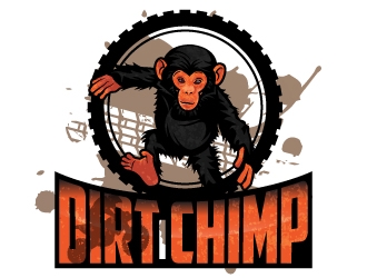 Dirt Chimp logo design by fries