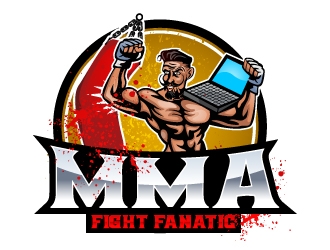 MMA Fight Fanatic logo design by Suvendu