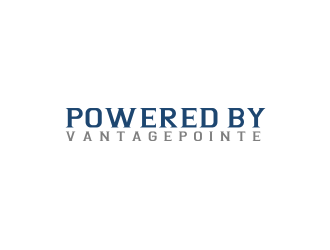 Powered by VantagePointe logo design by bricton
