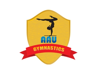 AAU Gymnastics logo design by manu.kollam