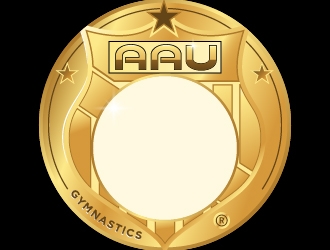 AAU Gymnastics logo design by pollo
