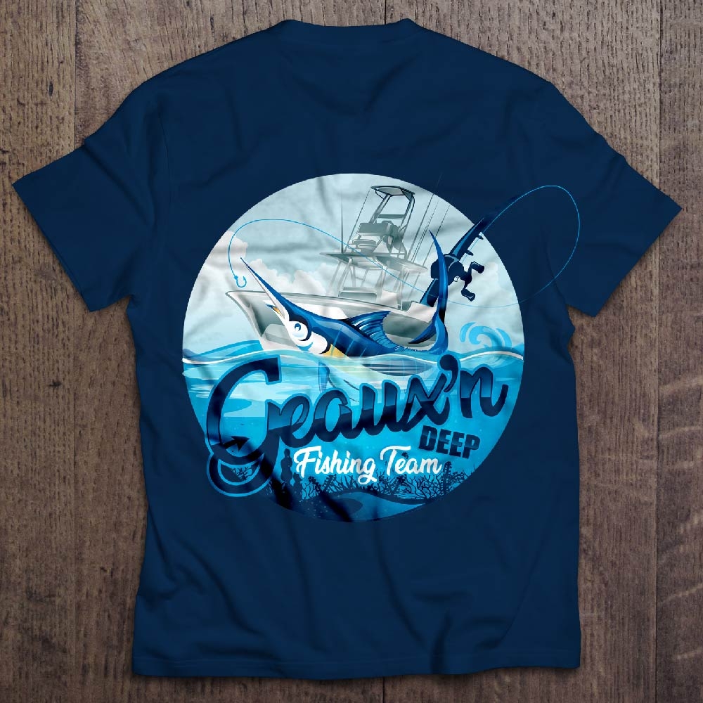Geauxn Deep Fishing Team logo design by dorijo