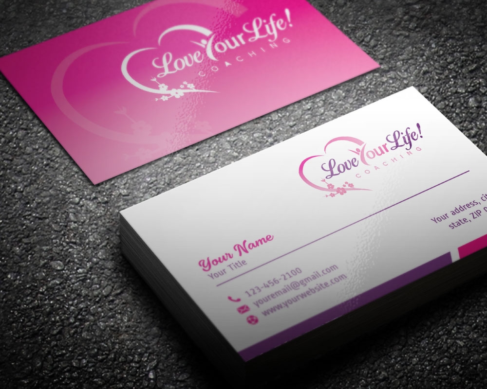 Love Your Life! Coaching logo design by Boomstudioz