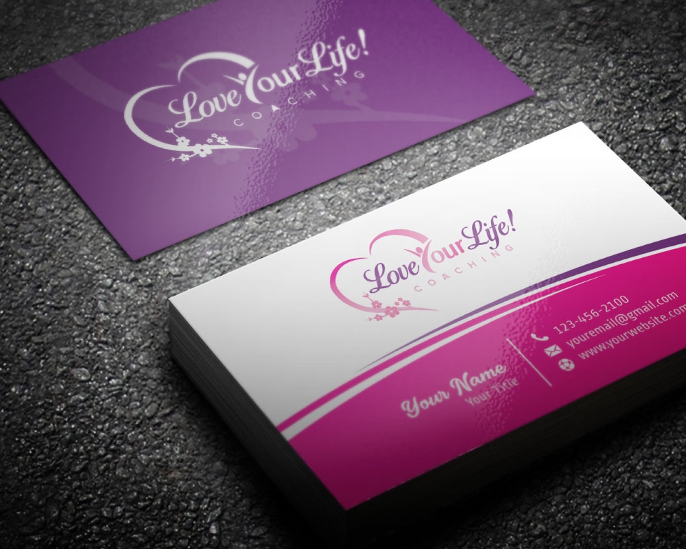 Love Your Life! Coaching logo design by Boomstudioz