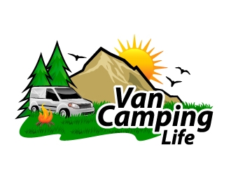 Van Camping Life logo design by LogOExperT