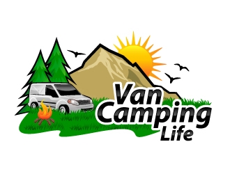 Van Camping Life logo design by LogOExperT