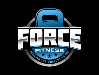 Force Fitness logo design by pionsign