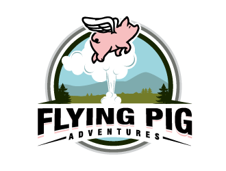 Flying Pig Adventures logo design by firstmove
