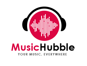 Music Hubble   - Slogan is Your Music, Everywhere logo design by BeDesign