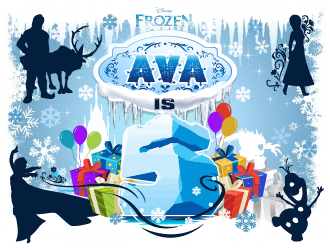 Ava is 5 logo design by firstmove