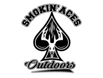 Smokin’ Aces Outdoors logo design by logoguy