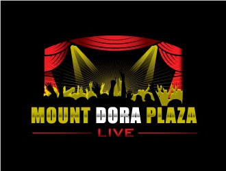 Mount Dora Plaza Live  logo design by invento