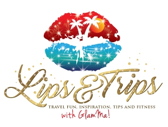 Lips & Trips logo design by REDCROW