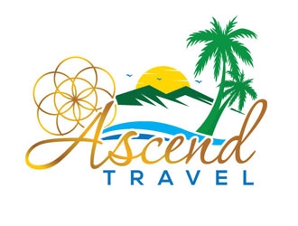Ascend Travel logo design by logoguy