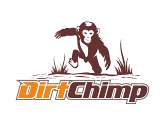 Dirt Chimp logo design by AisRafa