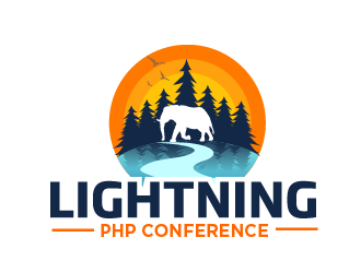LIGHTNING PHP CONFERENCE logo design by THOR_
