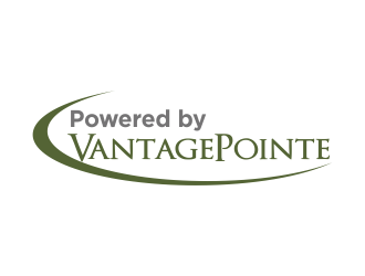 Powered by VantagePointe logo design by Greenlight