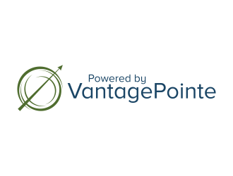 Powered by VantagePointe logo design by ubai popi