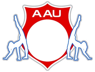 AAU Gymnastics logo design by uttam