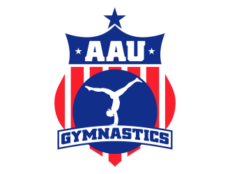AAU Gymnastics logo design by beejo