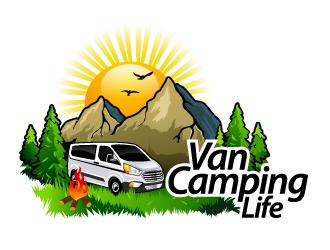 Van Camping Life logo design by Suvendu