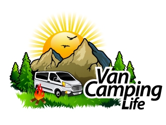 Van Camping Life logo design by Suvendu