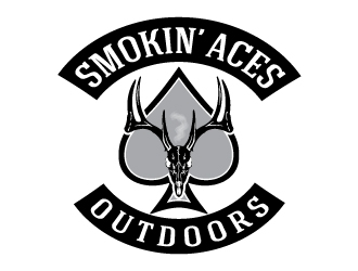 Smokin’ Aces Outdoors logo design by logoguy